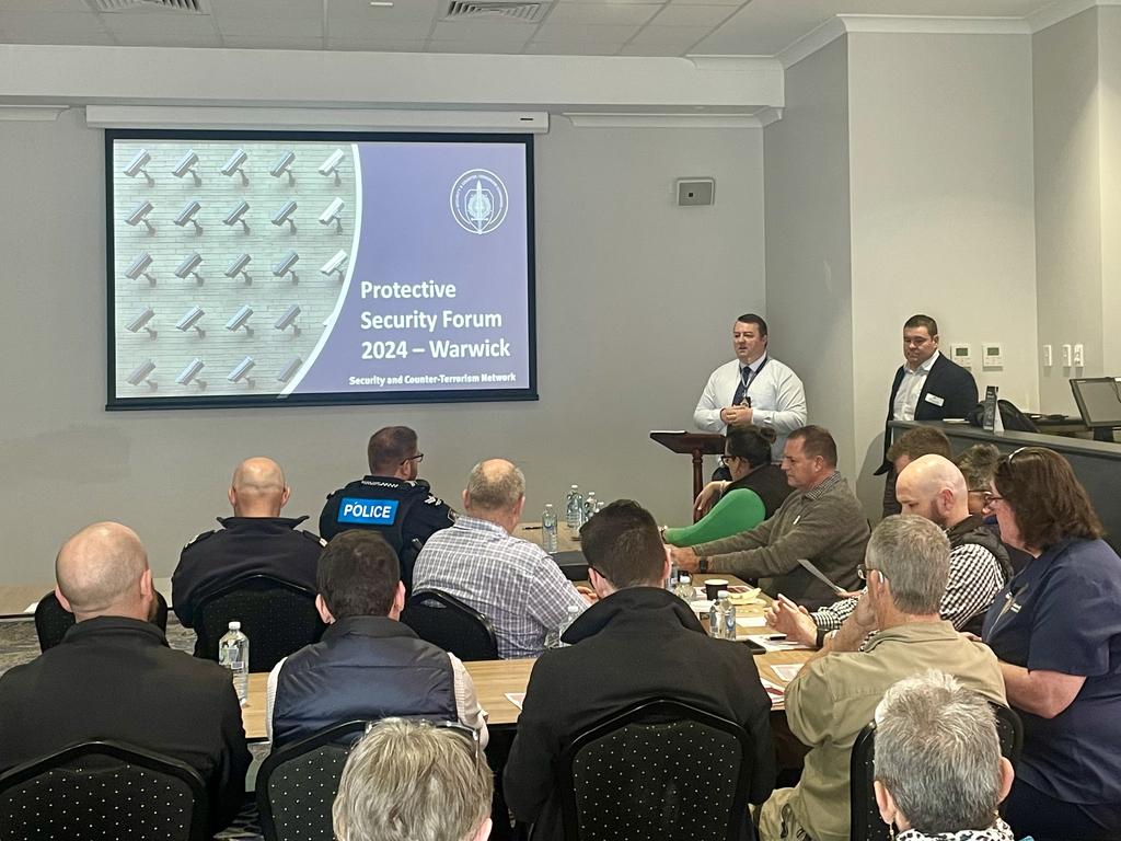 Security and Counter Terrorism command held an security forum in Warwick for principals, emergency services and stakeholders on July 25, 2024. (Photo: NRM)