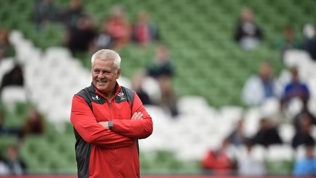 DUBLIN, IRELAND - SEPTEMBER 07: Wales coach Warren Gatland during the Guinness Summer Series match between Ireland and Wales at Aviva Stadium on September 7, 2019 in Dublin, Ireland. (Photo by Charles McQuillan/Getty Images)