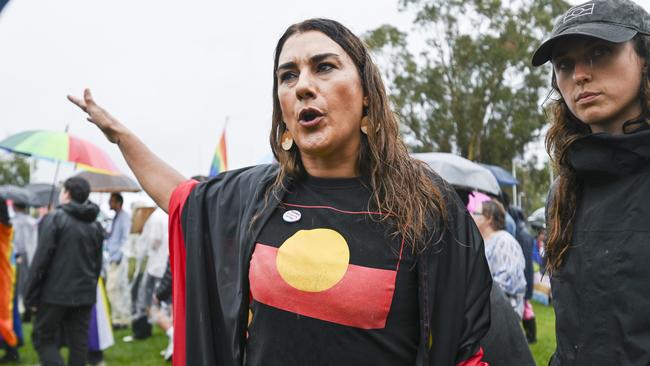 Senator Thorpe said transphobes did not belong on Aboriginal land. Picture: NCA NewsWire / Martin Ollman