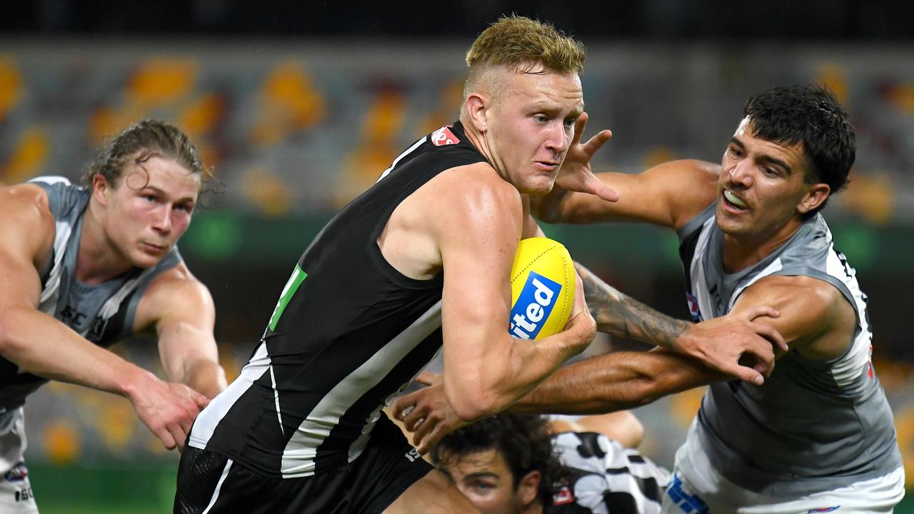 If Collingwood is offered a top-10 pick for Jaidyn Stephenson, they should trade him according to Gary Buckenara. Picture: Getty