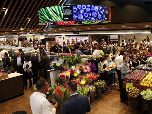 The opening of the Romeos’ IGA in Sydney, a New York deli-inspired supermarket. The one in Rundle Mall will be based on this.