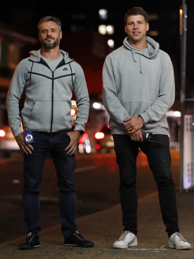 Detective Sergeant Matthew Crematy and Senior Constable Simon Pollack from the Redfern Region Enforcement Squad have been members of Operation Northrop since its inception. Picture: Jonathan Ng