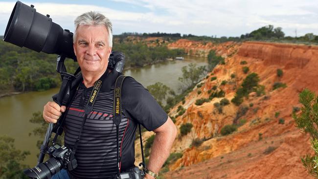 Grant Schwartzkopff at one of his favourite photo spots, Headings Cliffs near Renmark, in 2016. Picture: Tom Huntley