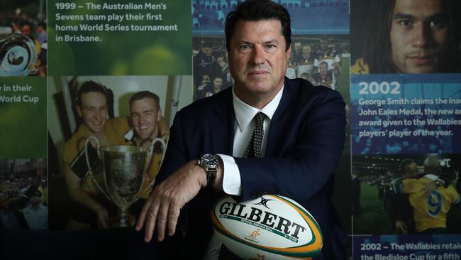 Rugby Australia chairman Hamish McLennan has praised the NSW Rugby Union for aligning itself with RA’s centralisation program John Feder/The Australian.