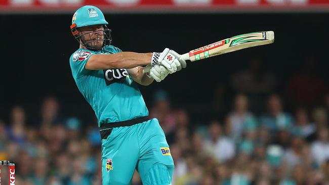 Chris Lynn’s Brisbane Heat still have three games to go.