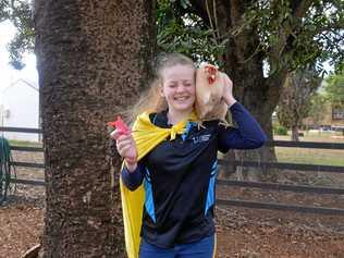 CHICKS RULE: Summer Farrelly is thrilled to be assisting chicken and owners in the U.S, with her recent project, entailing the creation of chicken feet prosthetics. Picture: Rhylea Millar