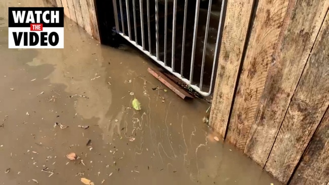 Floodwaters rise again across Brisbane with high tide