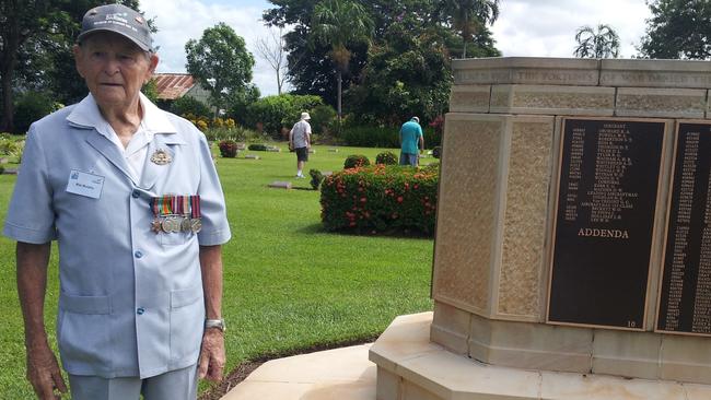 Maxwell Murphy at the Adelaide War Memorial Cemetary in February 2014 – nine months before his death. Picture: Supplied