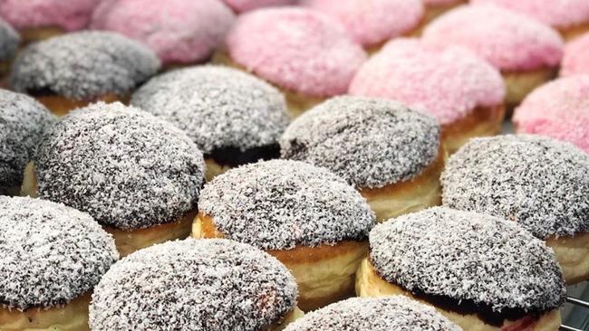 Daniel's Donuts has created a lamington doughnut to celebrate Australia Day. Picture: Supplied