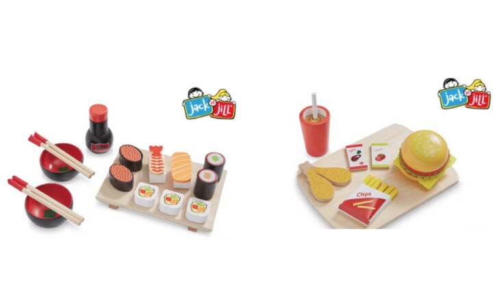 Wooden food cheap toys aldi