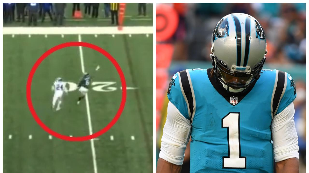 DeVonta Smith was not happy while Cam Newton got benched.