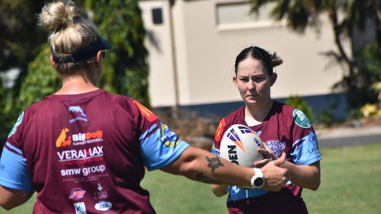 CQ Capras under-17 girls squad at pre-season training at Emmaus College, Rockhampton, on January 18, 2025.