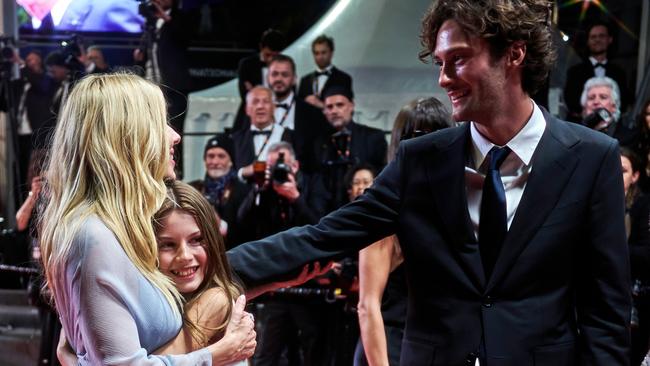 Sienna Miller stunned on the red carpet alongside her lookalike daughter Marlow, 11, and her boyfriend Oli Green, Picture: Gareth Cattermole/Getty Images
