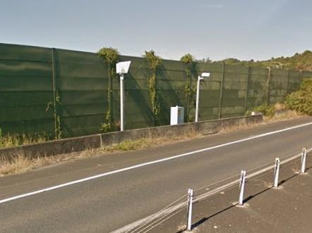 The speed camera on Hinterland Way near Bangalow. Picture: Google.