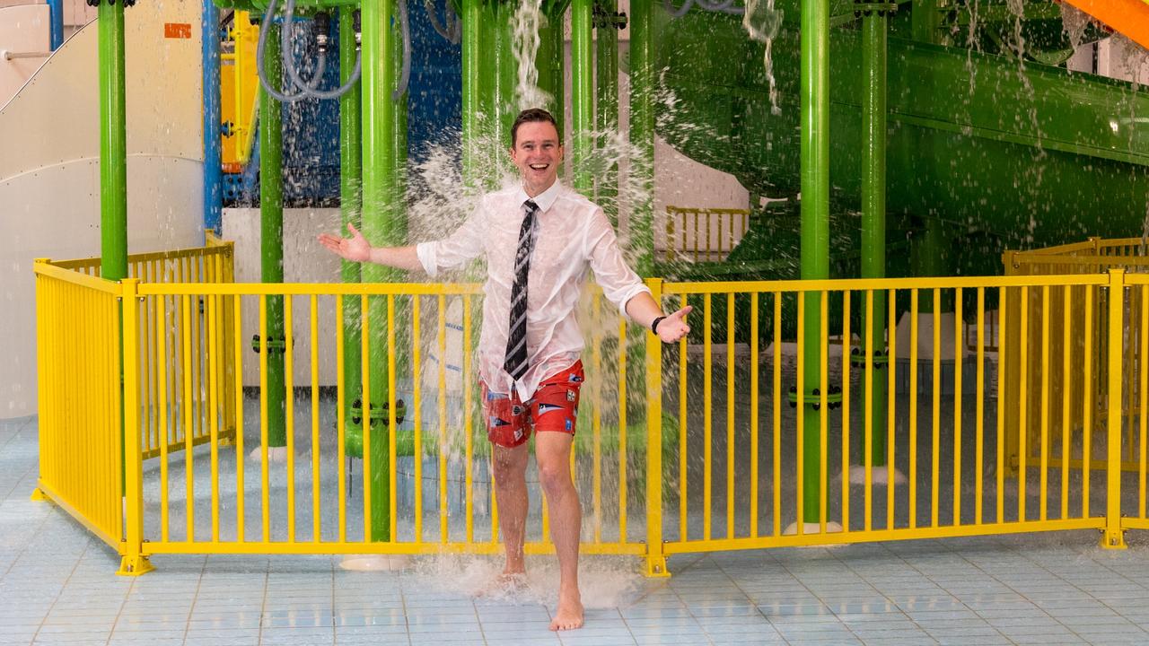 Geelong Mayor Trent Sullivan at the newly named Norlane ARC (Aquatic Recreation Centre). Picture: Supplied.