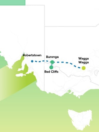 The Project EnergyConnect route map.