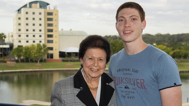 Imelda Roche and grandson Will