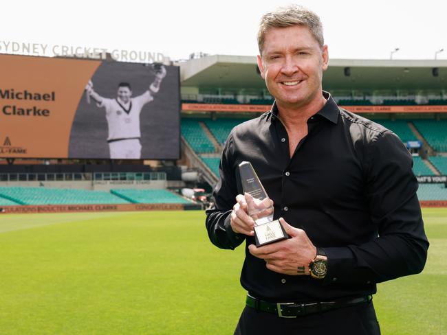 SYDNEY, AUSTRALIA - JANUARY 23: Former Australian cricketer   Michael Clarke poses during the Cricket Australia Hall of Fame at Sydney Cricket Ground on January 23, 2025 in Sydney, Australia. (Photo by Hanna Lassen/Getty Images for Cricket Australia)