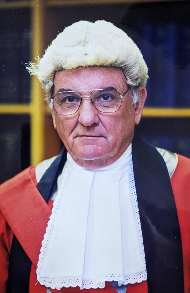 Former Chief Justice Brian Frank Martin has died aged 86. Picture: Supplied