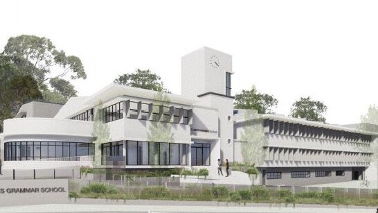 An artist impression of the proposed new senior campus at St Luke's Grammar School, Dee Why. Picture: Supplied.