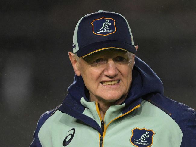 Wallabies Head Coach Joe Schmidt. Picture: JUAN MABROMATA / AFP