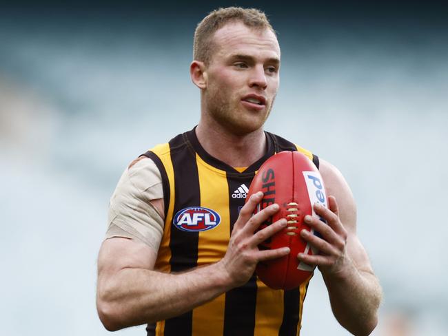 Mitchell registered more than 40 disposals on four occasions this season. (Photo by Daniel Pockett/Getty Images)