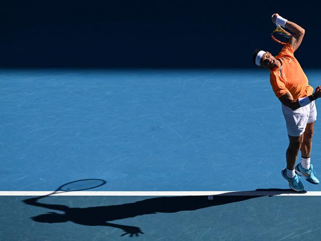 Nadal’s absence from tennis has seen him drop out of the world’s top ten (Photo by MANAN VATSYAYANA / AFP)