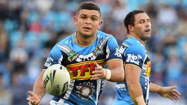 Ashley Taylor was snubbed for the Maroons in favour of Daly Cherry-Evans. Picture: AAP Image/Dave Hunt