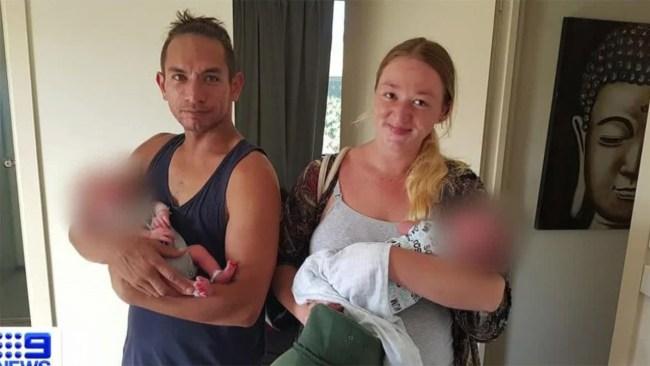 Samantha Stephenson and Wayne Godinet had five children together. Photo: 9 News