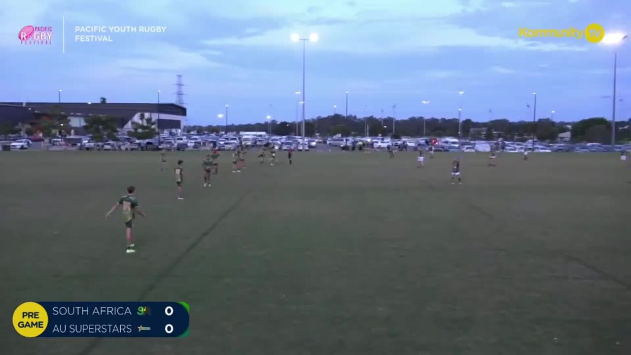 Replay: Queensland South Africa v AU Superstars (U16 boys) - 2024 Pacific Youth Rugby Festival Day 1