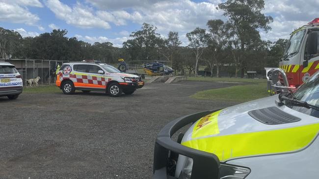 A man in his 50s was flown to hospital after using a barbecue. Picture: CareFlight