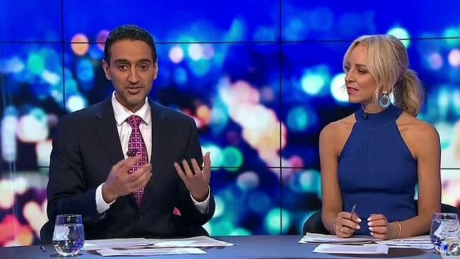 Waleed Aly called for the monarchy to be replaced, with an indigeonous elder as head of state. Picture: Channel Ten