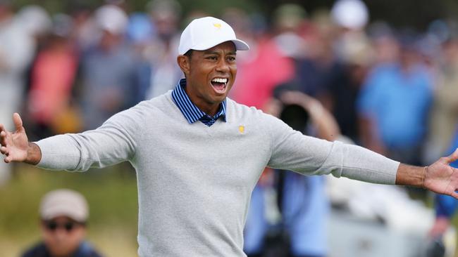 Tiger Woods and Justin Thomas were feeling the love after picking up a crucial point.