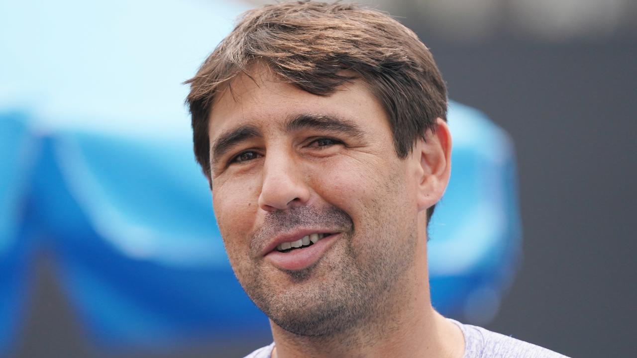 Marcos Baghdatis of Cyprus is seen during an Australian Open practise session at Melbourne Park in Melbourne, Tuesday, January 14, 2020. (AAP Image/Michael Dodge) NO ARCHIVING, EDITORIAL USE ONLY