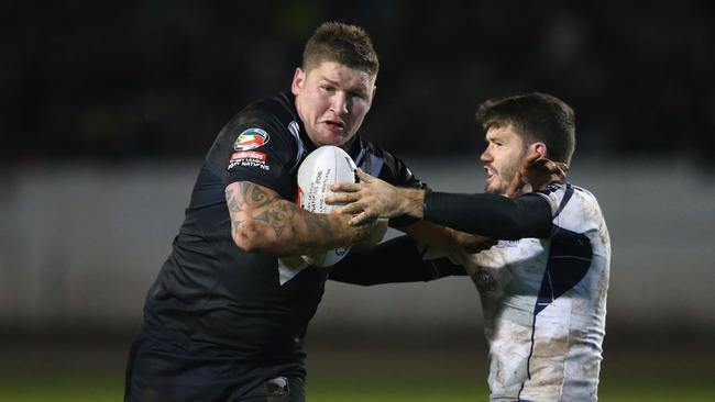 Greg Eastwood playing for New Zealand at the 2016 Four Nations. Picture: Getty Images