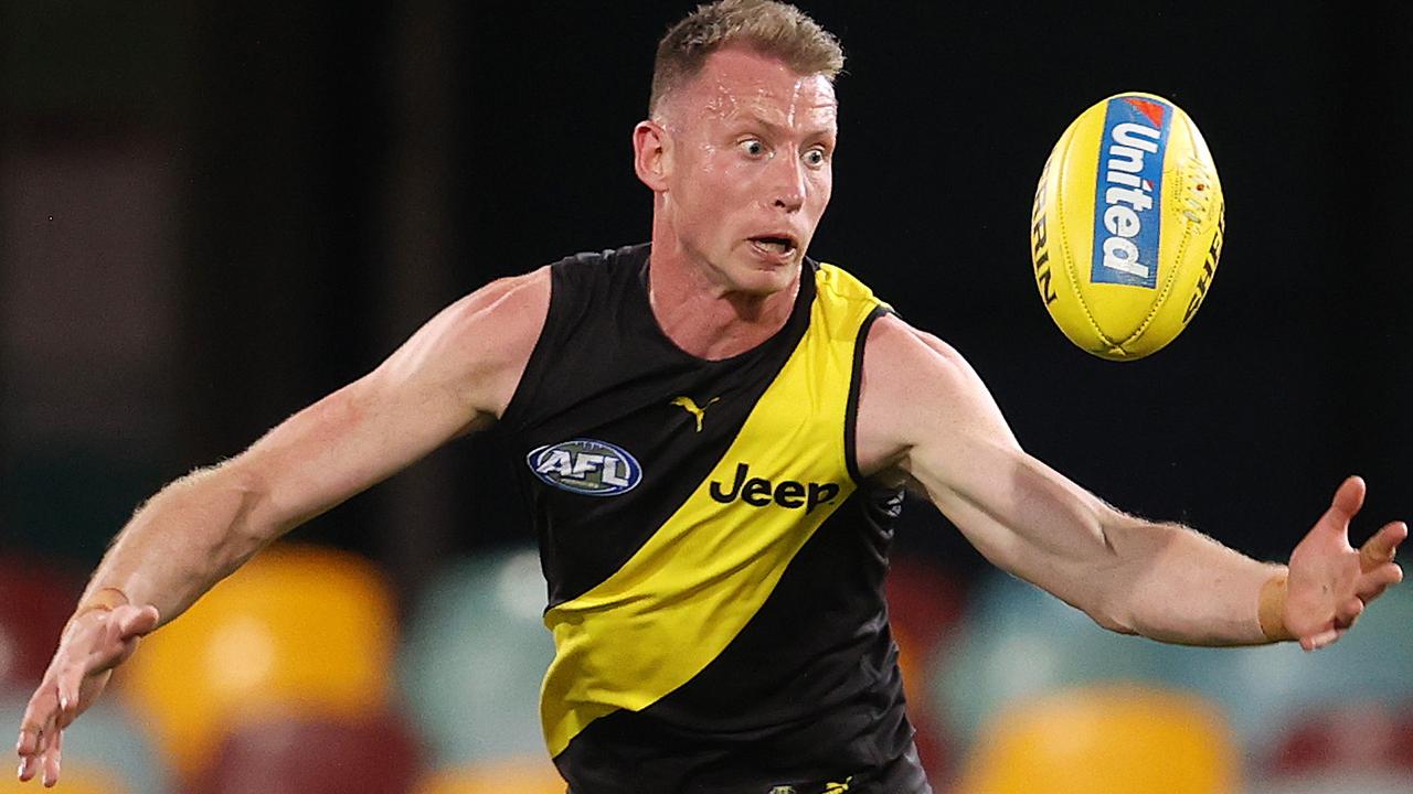 It’s wishful to think Dylan Grimes would ever entertain leaving Richmond. Picture: Michael Klein