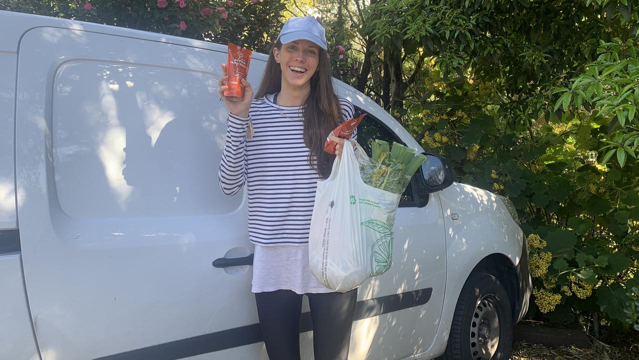 Jordyn has made a lot of deliveries herself in her van. Picture: Supplied