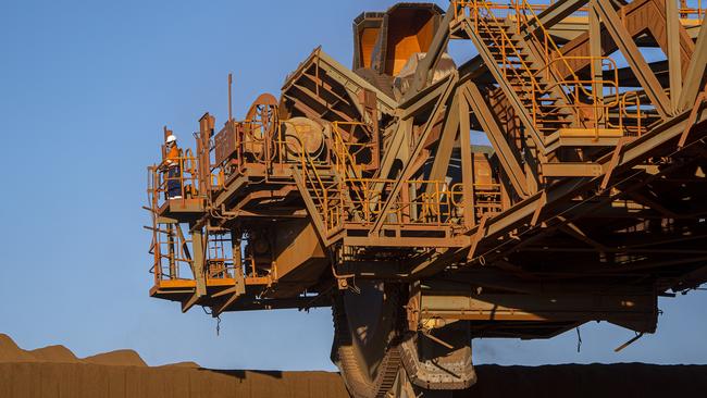 The iron ore price boom has held up the figures for total exports to China.