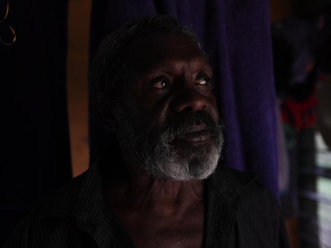 Manaburdurma resident John Lemibanda lives in what he describes "the human chook shed". Picture: (A)manda Parkinson