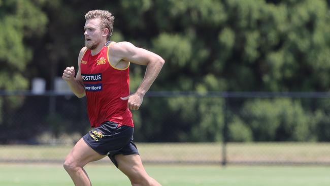 Gold Coast Suns AFL training at Carrara. Hugh Greenwood at training. Picture Glenn Hampson