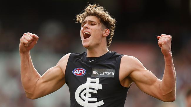 Charlie Curnow has every Carlton fan excited. Picture: Getty Images