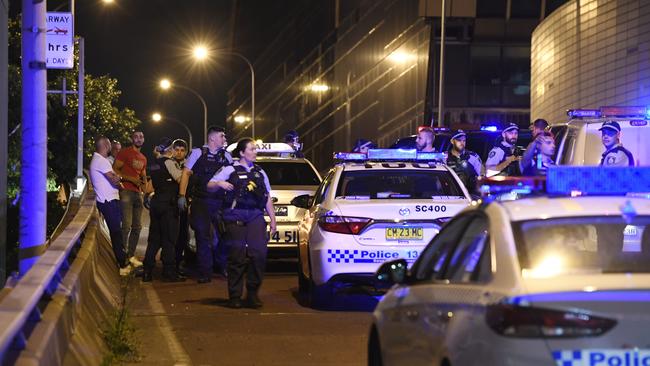 Police were called to a number of incidents around Darling Harbour. Picture: Gordon McComiskie