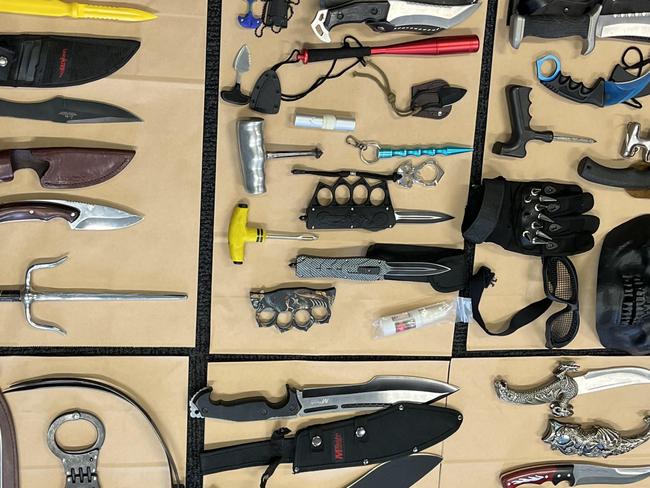 Orana Mid-Western Police District seize multiple weapons following Operation Boa arrest. Photo: Supplied.