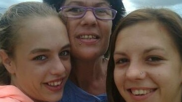 Tiffany Taylor (left) pictured before her death with her mother and sister