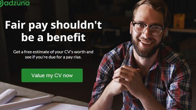 Would you? ... ValueMyCV is a free-to-use online service. Picture: Adzuna