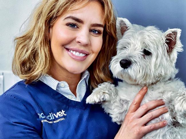 Dr Kate Adams is often left holding the cheque on date nights. Picture: Instagram
