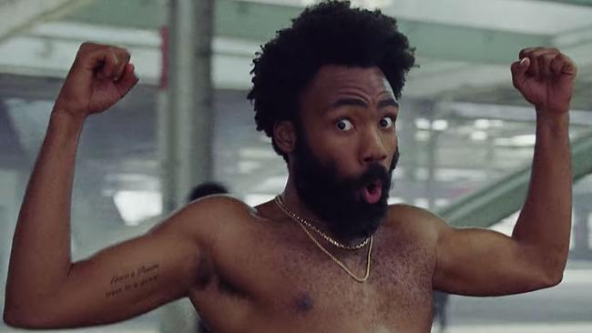 A still from Childish Gambino’s This Is America video.