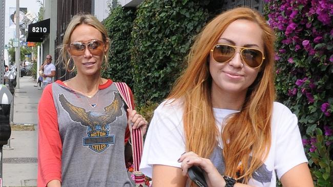 Tish Cyrus with daughter Brandi last year. Picture: Supplied 