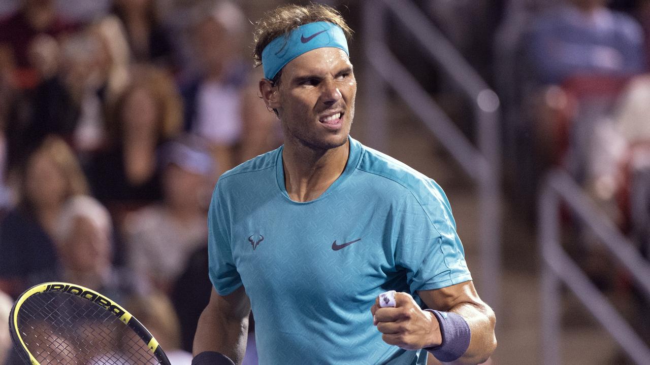 Rafael Nadal progresses at the Canadian Open.