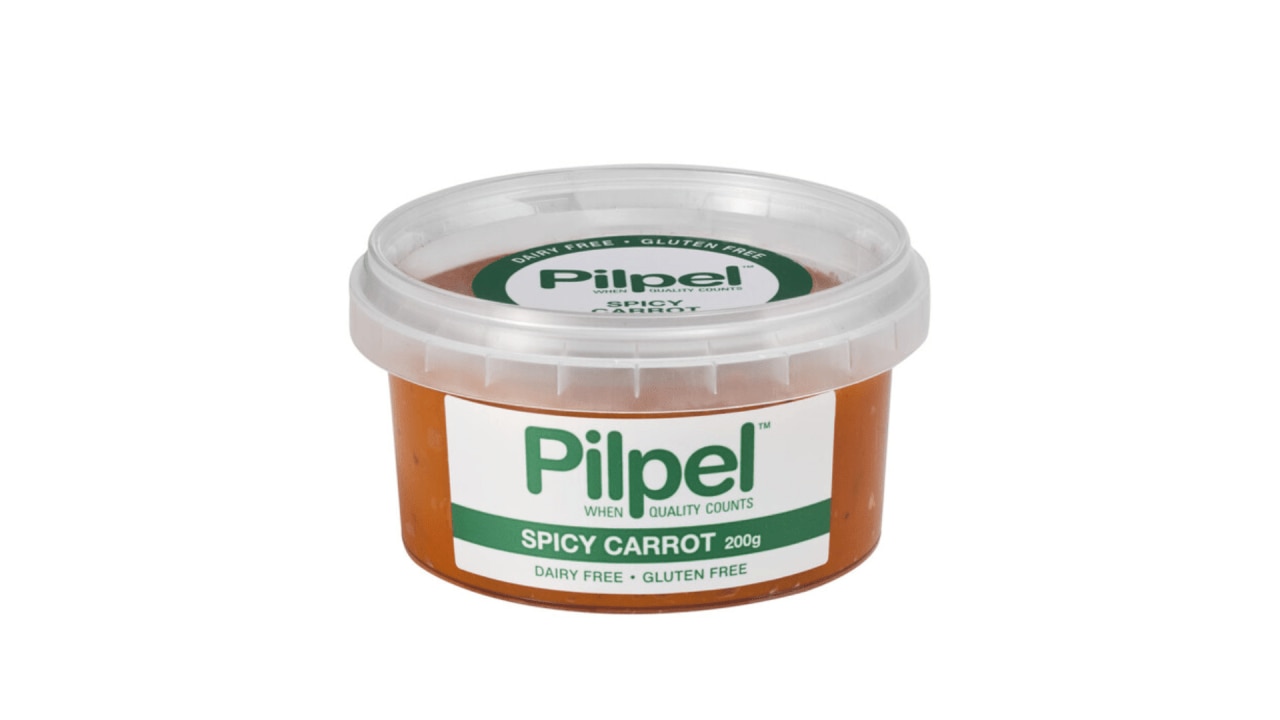 <h3><a href="https://www.coles.com.au/product/pilpel-dip-spicy-carrot-200g-8679952" target="_blank" rel="noopener">Pilpel Spicy Carrot&nbsp;</a></h3><p>$5.00</p><p><span>512kJ / 122cal</span></p><p><span>9.8g fat</span></p><p><span>With an 86% carrot base, there are few dips that are as light as this and that taste as good. </span></p>